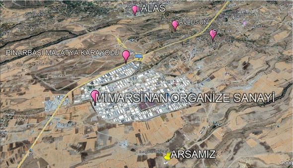 Mimarsinan Organize Sanayi Dibnde Satılık 3 Dönüm Tarla