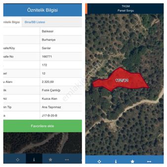 Balcity Gayrimenkul'den Burhaniye Sarılar'da Satılık 2.320 M2 Hobi Bahçesi