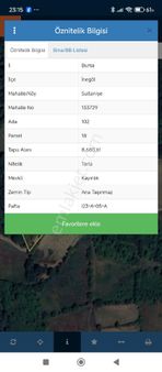 İnegöl Sultaniye Mah Doğa İle İç İçe Tarla Mız Satılık