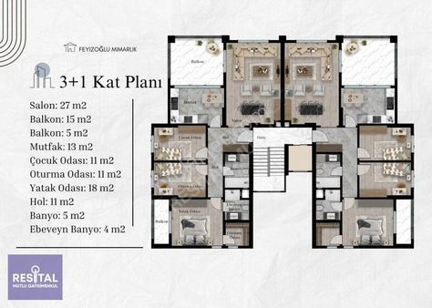 Rs Mutlu Kayapa Çamlık'ta Site İçi Net 132 M2 Sıfır Daire