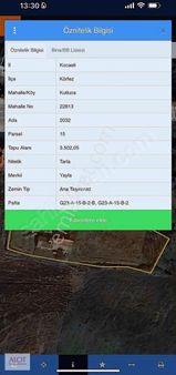 Kocaeli Kutlucada Ana Yola Cepheli %40 İmarlı Satılık Arsa