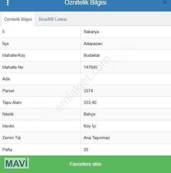 Adapazarı Budaklar Da İmarlı Projeli Arsa Remax Tuncay Şen Den