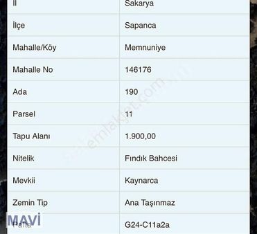 Remax Mavi Şaban Karakaş Tan 1900m2 Düz Arazi