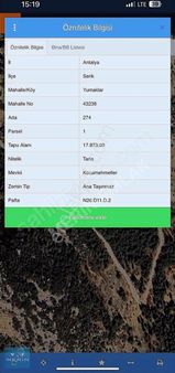 Serik/yumaklar'da Tek Tapu 17.873 M2 Satılık Tarla