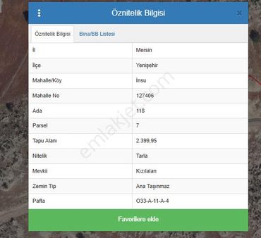 ***ethereal'den Yenişehir İnsu'da Uygun Fiyata Yatırımlık Arsa***