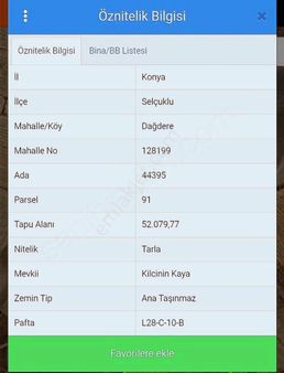 Dağderede Satılık Hisseli Tarla