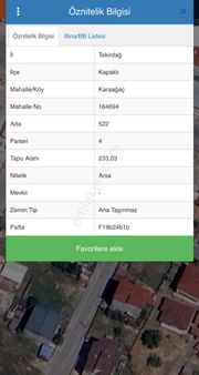 Satılık İmarlı Arsa