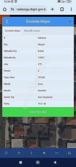 Nur Emlaktan İnönü M.h 360 M2 Arsa Yüzde 35 Üç Kat Konut İmarl
