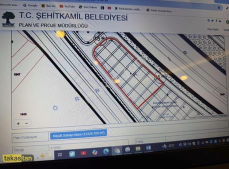 Nizip Yoluna Sıfır Taşlıca Satılık Ticari Sanayi Arsası
