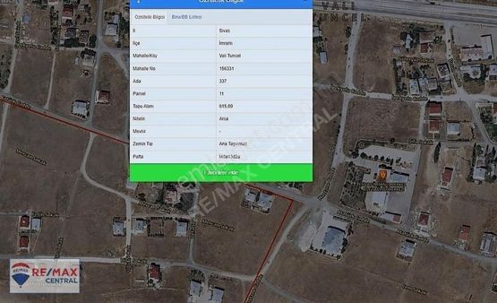 Remax Central'den İmranlı Merkezin En Mantıklı Arsalarından