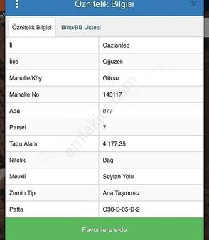 Evin Group'dan Gürsu En Güzel Konumda Satılık Bağ