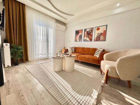 Özmecaz'dan Topraklık Mah. 1+1 Arakat Full Eşyalı Balkonlu Lüks Apart