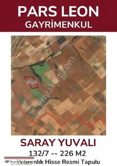 Tekirdağ Saray Yuvalı Yatırımlık Parseller 226 M2