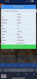 Kocaeli Kandıra Topluca Mahallesinde Yatırımlık Tarla