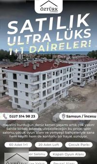 Atakum İncesuda Site İçi Denize Çok Yakın Ultra Lüks 1+1
