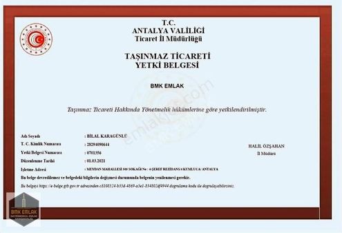 Bmk Dan Antalya Kumlucada Temiz 1+1 Ayrı Mutfaklı Kiralık Daire