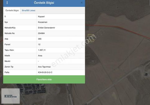 Emlak Ofisimden Generalemir Mah. Villa Parseli 1367 M2