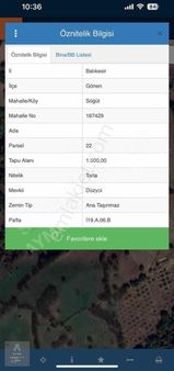 Acil Satılık 1.500 M2 Yola Cephe Satılık Tarla