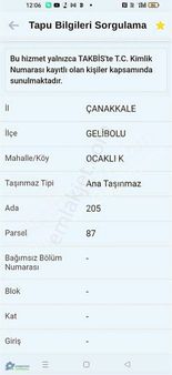 Hometown Gayrimenkulden Gelibolu Ocaklı Köyünde Tek Hisseli