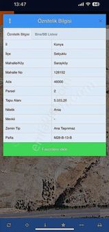 Beyşehir Yolu Üzeri 5593 M2 Müstakil İmarlı Arsa