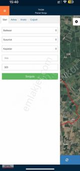 Setelden Balıkkesir Susurluk Kepeklerde Yatırımlık Tarla