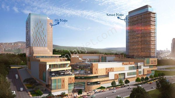 Maltepe Piazza Residence 63m2 Deniz Manzaralı Satılık 1+1 Daire