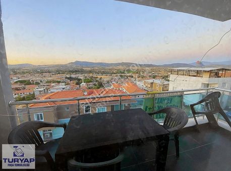 Turyap'tan Foça Bağarası'nda Manzaralı Eşyalı Uygun Kiralık 2+1