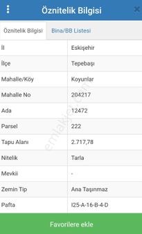 Eskişehir Muttalip Yoluna Yakın Satılık Çiftlik