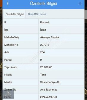 Fırsat Akmeşe Atatürk'te Mahallesinde Villalık 20.709. M2 Tarla