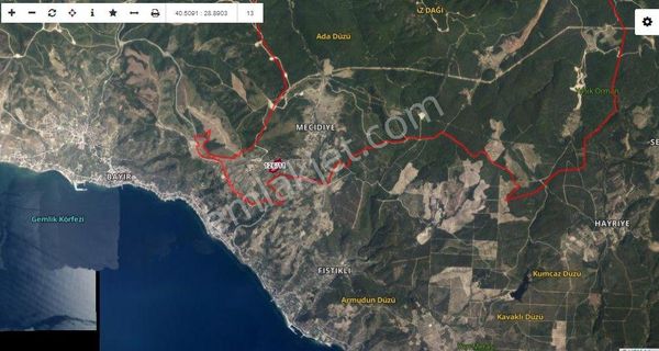 Molla Team'den Armutlu'da 35.243 M2 Satılık Tarla/zeytinlik