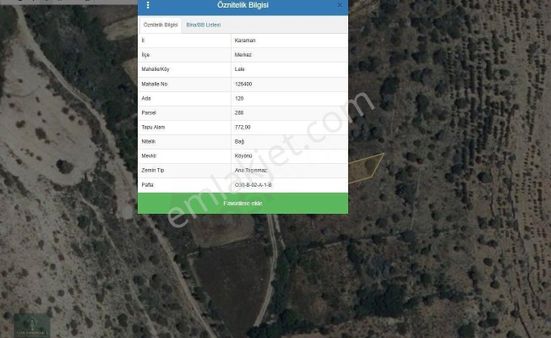 Yeşil Gayrimenkul'den Lale Köyü Satılık Sulak Tarla