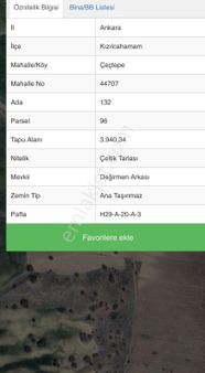 Polat Livedan Kızılcahamam Çeçtepede Müstakil Tapulu Yatırımlık