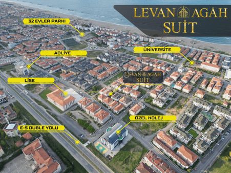 Karasu Sahilde * Sıfır * Mutfak Ayrı * Yerden Isıtmalı Satılık 2+1 Daire