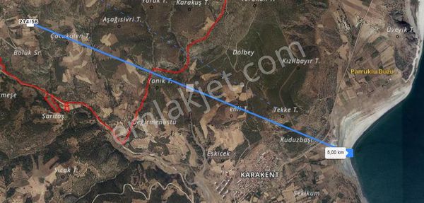 Burdur Merkez Cimbilli De 4 Dönüm Satılık Tarla