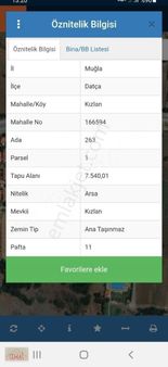 Cemal Emlak Muğla Datça 36 M2 Hesaplı Uygun Fiyatı Arsa Hisse