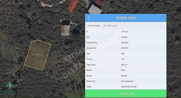 Kavaklar Mahallesi'nde İmara Açık Deniz Manzaralı Satılık Arsa !