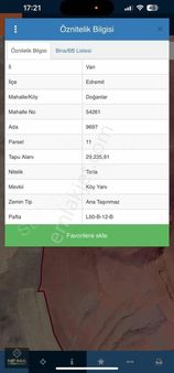 Doğanlarda Yatırıma Birebir Satılık Tarla