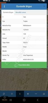 Ne Ma Gayrimenkulden Mollakasımda Satılık 500 M2 Müstakil Parsel