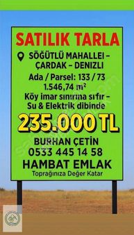 Satılık Tarla Ev Yapmak İçin İdeal Söğütlü Mahallesi
