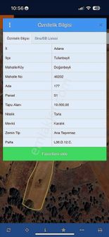 Doğanbeylı Çiftlik Mevkisinde Satılık Tarla