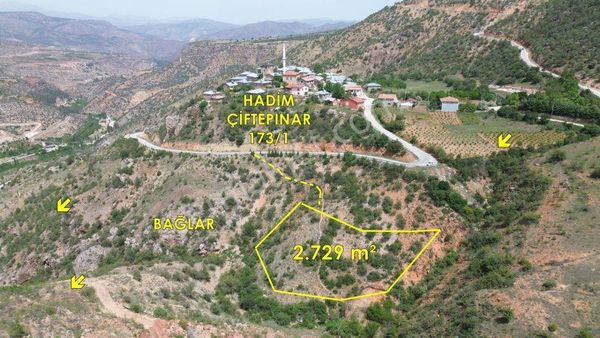 Hadim Çiftepınar Da 2.729 M2 Müstakil Tapulu Bağ