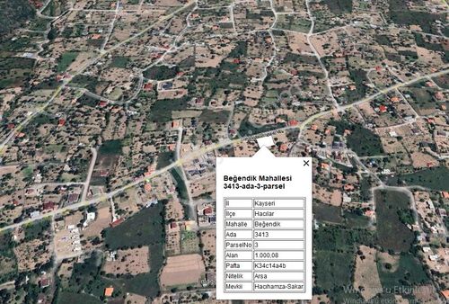 Hacılar Beğendik Mh Temiz Villa Parseli