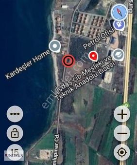 Çanakkale Lapseki Full Boğaz Manzaralı Arsa