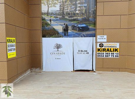 Çekmeköy Çınarköy'de Yüksek Tavanlı Ve Baca Girişli 85m2 Dükkan