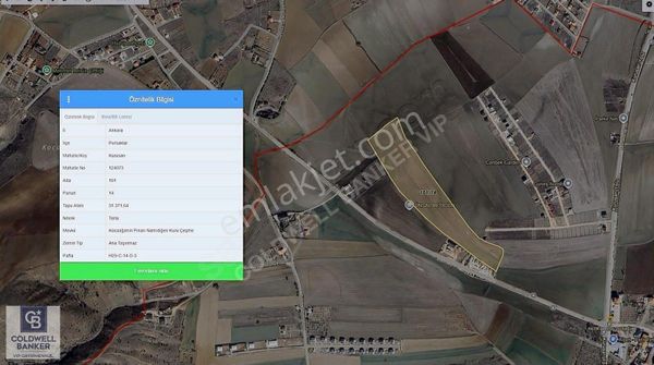 Pursaklar Kurusarı Havaalanı Yakını 2.600 M2 Tarla Hissesi