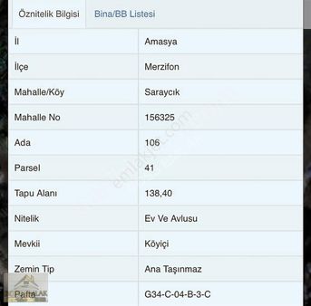 Boss Emlaktan Bahçeli Satılık 3+1 Köyiçi