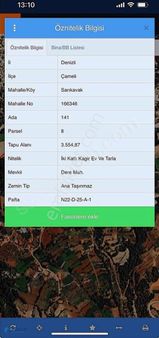 Premar Datça Denizli Çameli'nde 3554m2 İçinde Kargir Müstakil Ev