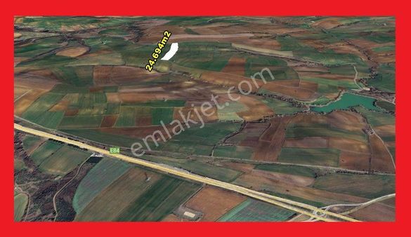 Süleymanpaşa Nusratlı Köyünde 24.694m2 Tek Tapu Yolu Mevcut Tarla