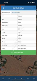 Beyşehir Hüyük İmarlı Satılık Arsa