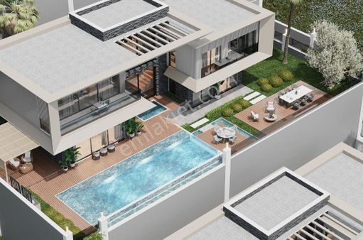 Alanya Tepe Mah.deniz Kale Manzaralı 3 Adet Ultra Lüks Satılık Villalar